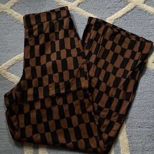 Old Navy Playa wide leg Checkered Pants